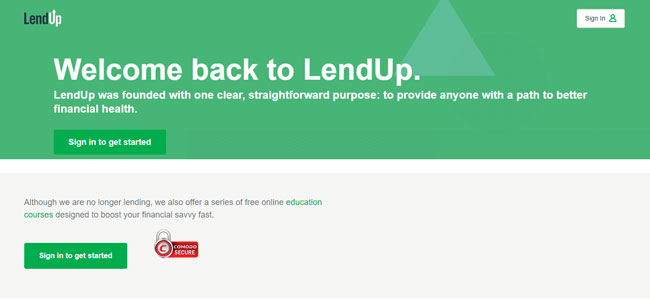 LendUp Review Homepage