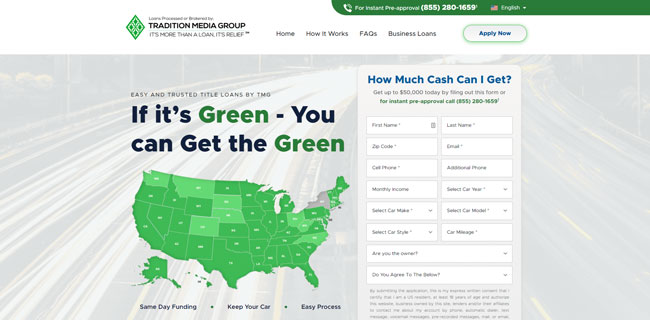 TMG Loan Processing Review Homepage