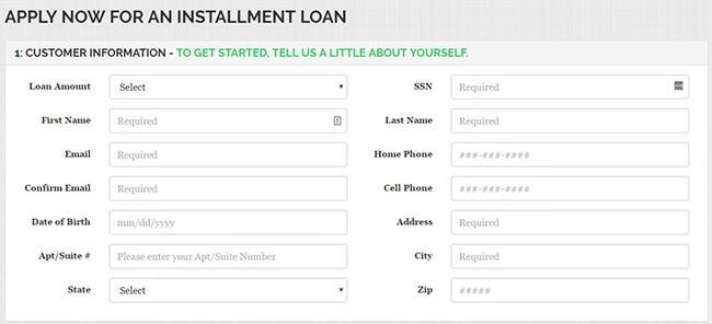 Blue Trust Loans Application Form