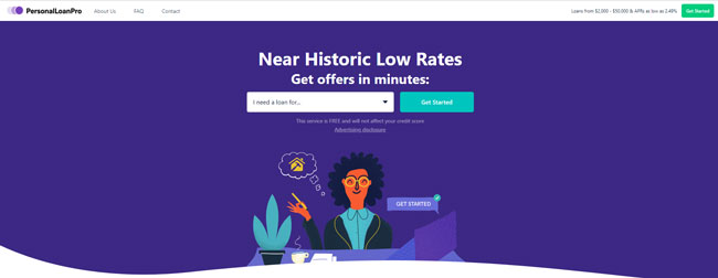 Personal Loan Pro Review Homepage